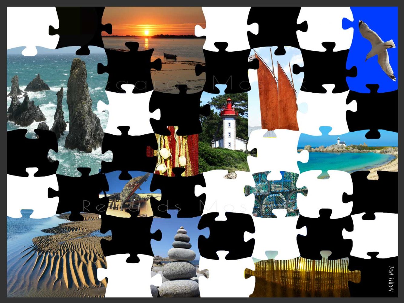 Puzzle of mosaïque